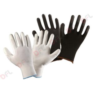 GUANTO POLIESTERE/POLIURETANO TG.8 PALMO NERO