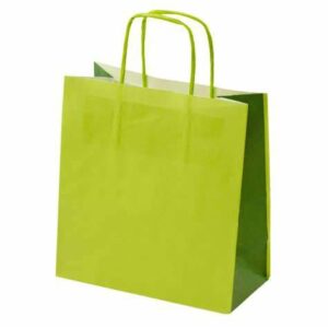 B.SHOPPER 14+8.5*21.5 VERDE CHIARO PZ.25