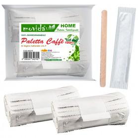 PALETTA CAFFE' IN LEGNO NATURALE 100pz CASAMICI