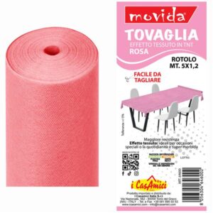 TOVAGLIA A ROTOLO TNT ROSA MT5X1.2 CASAMICI