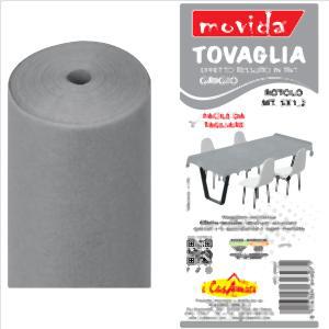TOVAGLIA A ROTOLO TNT ARGENTO MT. 5X1.2 CASAMICI