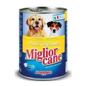M.CANE BOCC. GR.400 POLLO/TACC.