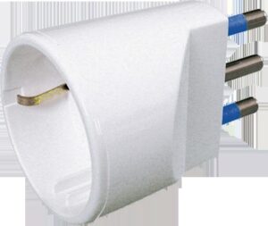 ADATTATORE PRESA SCHUKO A SPINA 2 POLI 16/A ce18b