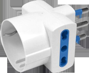 ADATTATORE CON 2 PRESE (2BIVAL.+SCHUKO) 16/A CE38B