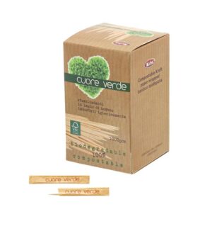 STUZZ.BAMBOO 2 PUNTE IMBUST.KRAFT NON POLITENATA CM.7-1000PZ