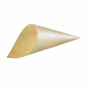 CONO LEGNO DIMENSIONI DIAM.5.5*15.5CM  50 PZ