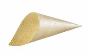 CONO IN LEGNO  DIMENSIONI DIAM.4.5*12.5CM  50 PZ