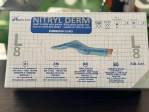 GUANTI NITRILE BLU MIS.L PZ.100 SENZA POLVERE