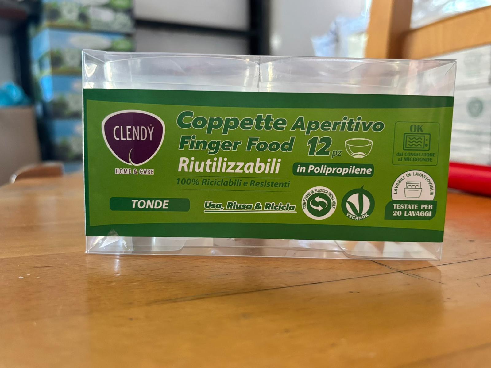 COPPETTA APERITIVO TONDA FINGER FOOD 12PZ CLEND