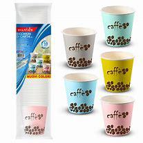 BICCHIERI CAFFE' IN CARTA MIX COLOR ML.75 PZ.50 CASAMICI