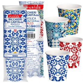 BICCHIERI DI CARTA MAIOLICA 180 ML (CASAMICI)