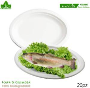 PIATTI BIO OVALE CM 26 CASAMICI 20 PZ