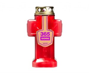 LUMINO ELETTRICO CROCE ROSSO 365 GIORNI diam.11 H.19