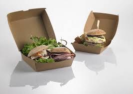 HAMBURGER BOX, KRAFT/PE AVANA/AVANA CM16*16*9H 900ML-50PZ LEONE