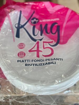 PIATTO RIUT.FONDO KING PZ.45