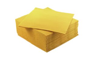 TOVAGLIOLI PUNTA A PUNTA 38*38 GIALLI PZ.40