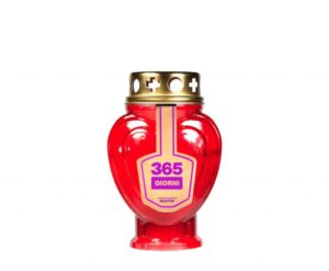 LUMINO ELETTRICO CUORE ROSSO 365 GIORNI diam.9 H.14