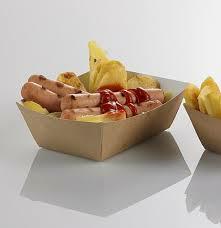 VASCHETTA FRITTI KRAFT AVANA/B.CO CM 13X9.5X4.8H 400ML 100PZ
